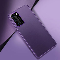 Custodia Lusso Pelle Cover per Huawei P40 Viola