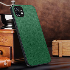 Custodia Lusso Pelle Cover per Nothing Phone 1 Verde