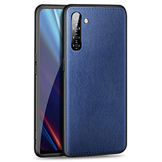 Custodia Lusso Pelle Cover per Realme X2 Blu