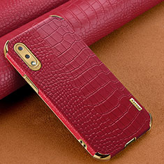 Custodia Lusso Pelle Cover per Samsung Galaxy A02 Rosso