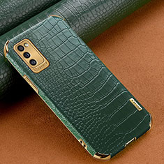 Custodia Lusso Pelle Cover per Samsung Galaxy A41 Verde