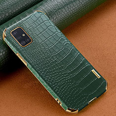 Custodia Lusso Pelle Cover per Samsung Galaxy M40S Verde