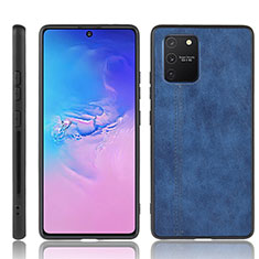 Custodia Lusso Pelle Cover per Samsung Galaxy S10 Lite Blu