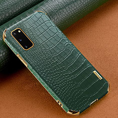 Custodia Lusso Pelle Cover per Samsung Galaxy S20 5G Verde