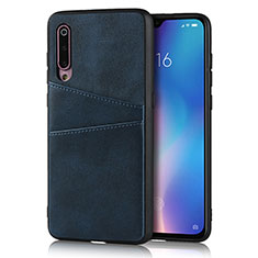 Custodia Lusso Pelle Cover per Xiaomi Mi 9 Blu