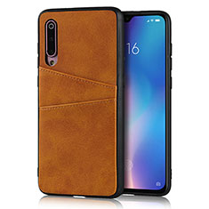 Custodia Lusso Pelle Cover per Xiaomi Mi 9 Pro Arancione