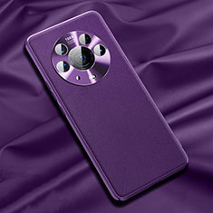 Custodia Lusso Pelle Cover QK1 per Huawei Honor Magic3 Pro+ Plus 5G Viola