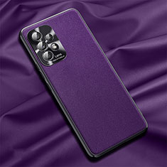 Custodia Lusso Pelle Cover QK1 per Samsung Galaxy A32 4G Viola