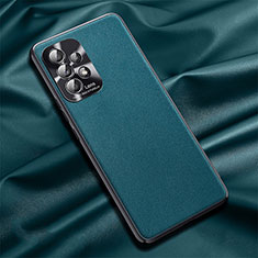 Custodia Lusso Pelle Cover QK1 per Samsung Galaxy A32 5G Ciano