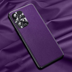 Custodia Lusso Pelle Cover QK1 per Samsung Galaxy A52 4G Arancione