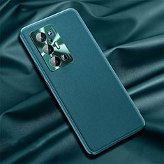 Custodia Lusso Pelle Cover QK1 per Vivo X70 Pro+ Plus 5G Verde