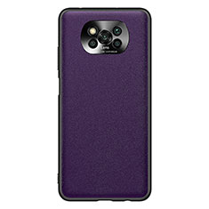 Custodia Lusso Pelle Cover QK1 per Xiaomi Poco X3 Pro Viola