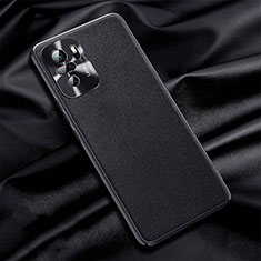 Custodia Lusso Pelle Cover QK1 per Xiaomi Redmi Note 10 4G Nero