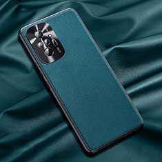 Custodia Lusso Pelle Cover QK1 per Xiaomi Redmi Note 10 Pro 4G Verde