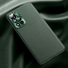 Custodia Lusso Pelle Cover QK2 per Xiaomi Mi 11i 5G (2022) Verde