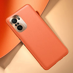 Custodia Lusso Pelle Cover QK2 per Xiaomi Mi 11i 5G Arancione