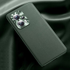 Custodia Lusso Pelle Cover QK2 per Xiaomi Poco X4 GT 5G Verde Militare