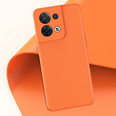 Custodia Lusso Pelle Cover QK2 per Xiaomi Redmi Note 13 5G Arancione