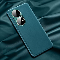 Custodia Lusso Pelle Cover QK4 per Huawei P50 Verde