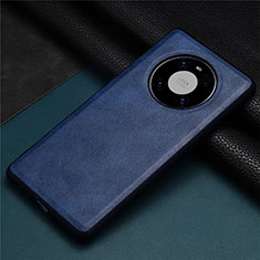 Custodia Lusso Pelle Cover R01 per Huawei Mate 40 Blu