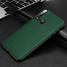 Custodia Lusso Pelle Cover R01 per Huawei P20 Lite (2019) Verde