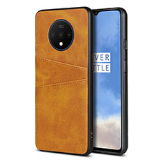 Custodia Lusso Pelle Cover R01 per OnePlus 7T Arancione