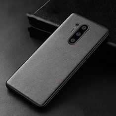 Custodia Lusso Pelle Cover R01 per OnePlus 8 Pro Nero