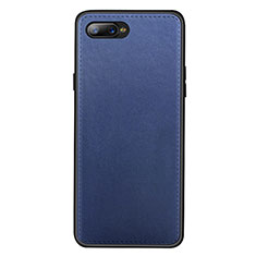 Custodia Lusso Pelle Cover R01 per Oppo R15X Blu