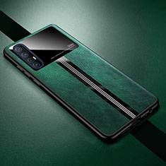 Custodia Lusso Pelle Cover R01 per Oppo Reno3 Pro Verde