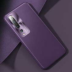 Custodia Lusso Pelle Cover R01 per Xiaomi Mi 10 Viola