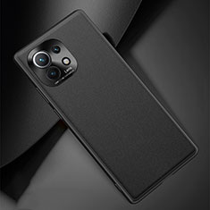 Custodia Lusso Pelle Cover R01 per Xiaomi Mi 11 Lite 4G Nero