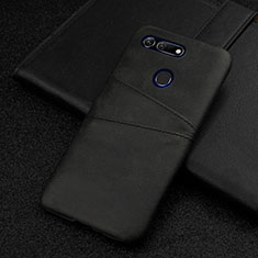 Custodia Lusso Pelle Cover R02 per Huawei Honor V20 Nero