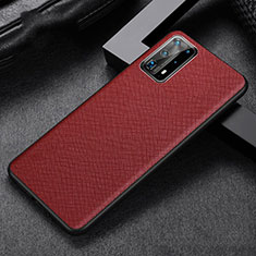 Custodia Lusso Pelle Cover R02 per Huawei P40 Pro+ Plus Rosso