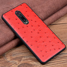 Custodia Lusso Pelle Cover R02 per Xiaomi Mi 9T Rosso