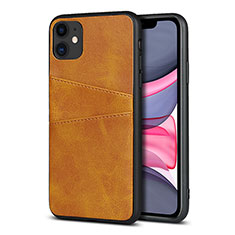 Custodia Lusso Pelle Cover R03 per Apple iPhone 11 Arancione