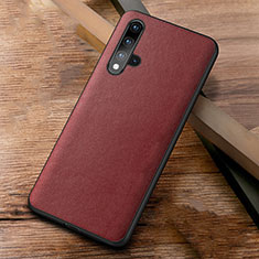 Custodia Lusso Pelle Cover R03 per Huawei Nova 5T Rosso