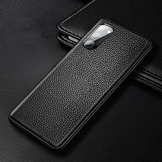 Custodia Lusso Pelle Cover R03 per Oppo Reno4 5G Nero