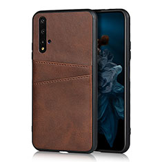 Custodia Lusso Pelle Cover R04 per Huawei Honor 20S Marrone