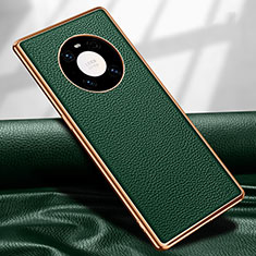 Custodia Lusso Pelle Cover R04 per Huawei Mate 40E Pro 5G Verde