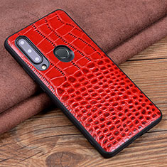 Custodia Lusso Pelle Cover R04 per Huawei P Smart+ Plus (2019) Rosso