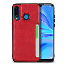 Custodia Lusso Pelle Cover R05 per Huawei P30 Lite New Edition Rosso