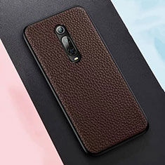 Custodia Lusso Pelle Cover R05 per Xiaomi Mi 9T Pro Marrone