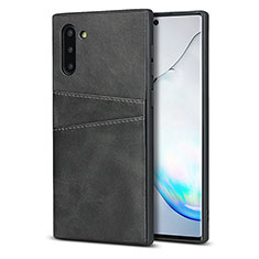 Custodia Lusso Pelle Cover R06 per Samsung Galaxy Note 10 Nero