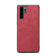 Custodia Lusso Pelle Cover R08 per Huawei P30 Pro New Edition Rosso