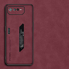 Custodia Lusso Pelle Cover S01 per Asus ROG Phone 6 Rosso