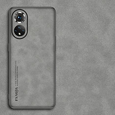 Custodia Lusso Pelle Cover S01 per Huawei Honor 50 5G Grigio