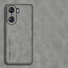 Custodia Lusso Pelle Cover S01 per Huawei Honor 60 5G Grigio