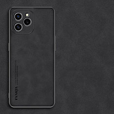 Custodia Lusso Pelle Cover S01 per Huawei Honor 60 SE 5G Nero