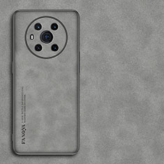 Custodia Lusso Pelle Cover S01 per Huawei Honor Magic3 5G Grigio