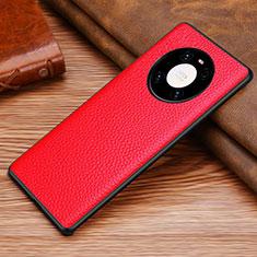 Custodia Lusso Pelle Cover S01 per Huawei Mate 40E Pro 4G Rosso